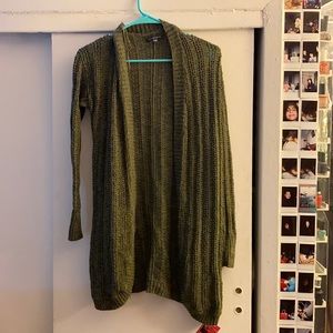 Green cardigan